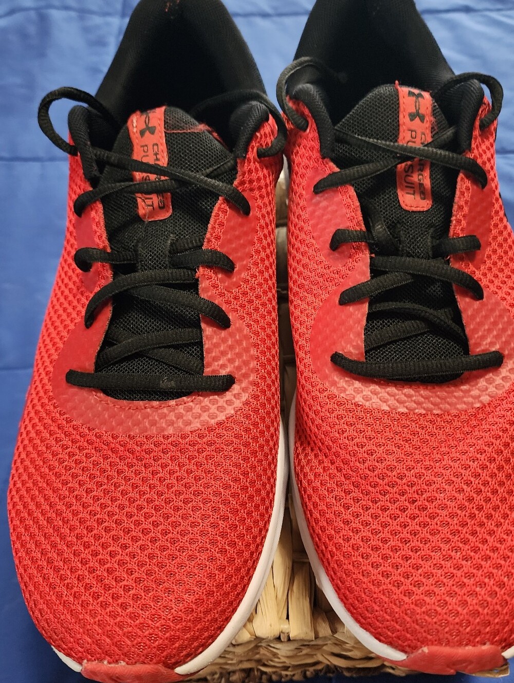 Under Armour Charged Pursuit Men’s Red and Black Mesh Training Shoes